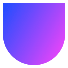 Warp Arc Lower Icon from Sharp Gradient Set
