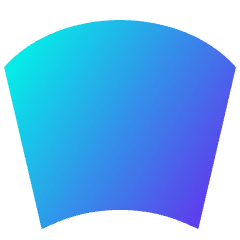 Warp Arc Icon from Sharp Gradient Set