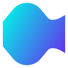 Warp Fish Icon from Sharp Gradient Set