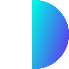 First Quarter Moon Icon from Sharp Gradient Set