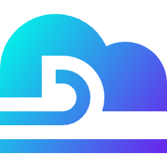 Fog Cloud Icon from Sharp Gradient Set