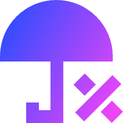 Rain Chance Icon from Sharp Gradient Set