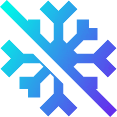 Snow Flake Cross Icon from Sharp Gradient Set