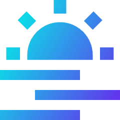Sun Haze Icon from Sharp Gradient Set