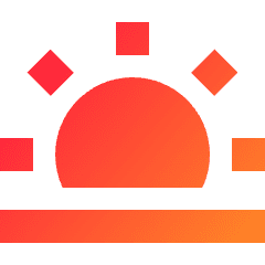 Sunset Icon from Sharp Gradient Set