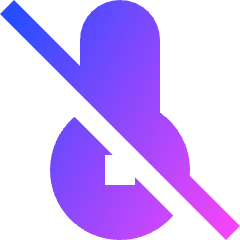 Thermometer Disable Icon from Sharp Gradient Set