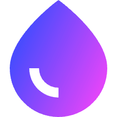Water Drop Icon from Sharp Gradient Set