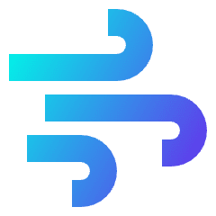Wind Flow 1 Icon from Sharp Gradient Set
