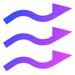 Wind Flow 2 Icon from Sharp Gradient Set
