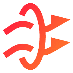 Wind Flow 3 Icon from Sharp Gradient Set