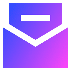 Inbox Open Icon from Sharp Gradient Set