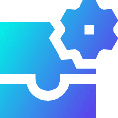 Inbox Setting Gear Icon from Sharp Gradient Set