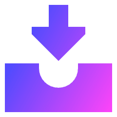 Inbox Tray 1 Icon from Sharp Gradient Set