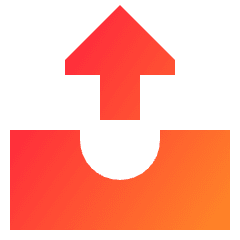 Inbox Tray 2 Icon from Sharp Gradient Set