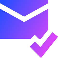 Mail Check Icon from Sharp Gradient Set
