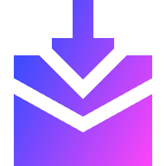 Mail Incoming Icon from Sharp Gradient Set