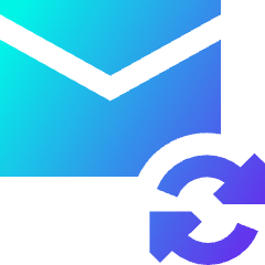 Mail Loading Icon from Sharp Gradient Set