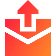Mail Outgoing Icon from Sharp Gradient Set