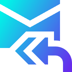 Mail Reply All Icon from Sharp Gradient Set