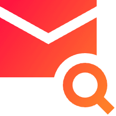Mail Search Icon from Sharp Gradient Set