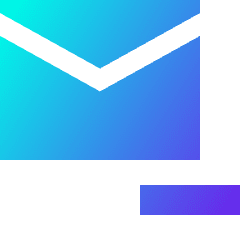 Mail Subtract Icon from Sharp Gradient Set