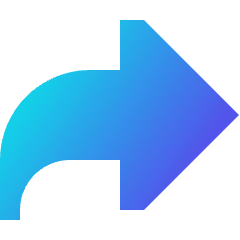 Forward Email Icon from Sharp Gradient Set