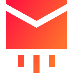 Mail Send Icon from Sharp Gradient Set