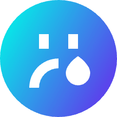 Smiley Crying 2 Icon from Sharp Gradient Set