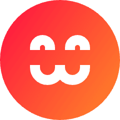 Smiley Cute Icon from Sharp Gradient Set
