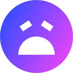 Smiley Devastated Icon from Sharp Gradient Set