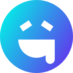 Smiley Drool Icon from Sharp Gradient Set