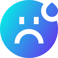 Smiley Drop Icon from Sharp Gradient Set