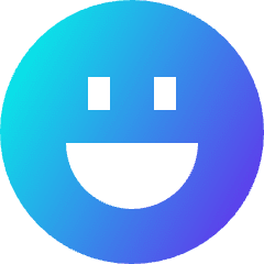 Smiley Happy Icon from Sharp Gradient Set