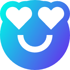 Smiley In Love Icon from Sharp Gradient Set