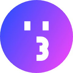 Smiley Kiss Icon from Sharp Gradient Set