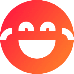 Smiley Laughing 1 Icon from Sharp Gradient Set