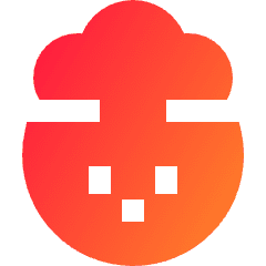Smiley Mind Blown Icon from Sharp Gradient Set