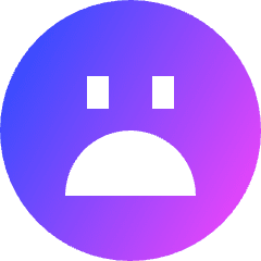 Smiley Sad Icon from Sharp Gradient Set