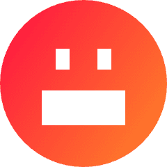 Smiley Scared Icon from Sharp Gradient Set