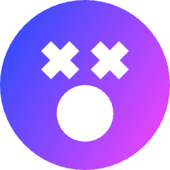 Smiley Shocked Icon from Sharp Gradient Set