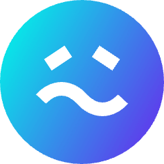 Smiley Sick Icon from Sharp Gradient Set