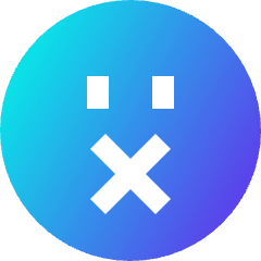 Smiley Silent Icon from Sharp Gradient Set