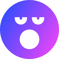 Smiley Sleepy Icon from Sharp Gradient Set