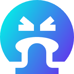 Smiley Throw Up Icon from Sharp Gradient Set