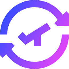Airport Plane Transit Icon from Sharp Gradient Set