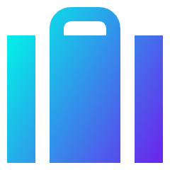 Baggage Icon from Sharp Gradient Set