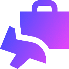 Baggage Airplane Icon from Sharp Gradient Set