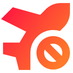 No Flight Airport 1 Icon from Sharp Gradient Set