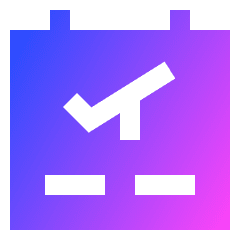 Plane Flight Board Icon from Sharp Gradient Set