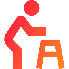 Walker Icon from Sharp Gradient Set